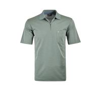 RAGMAN Herren Softknit-Poloshirt mit Zip M, Schilf-341