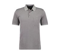 RAGMAN Softknit Regular Fit Poloshirt Kurzarm silbergrau