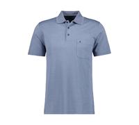 Ragman Softknit-Polo "fishnet" 4XL blau