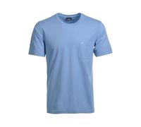 RAGMAN Softknit Regular Fit T-Shirt Rundhals blau, Einfarbig