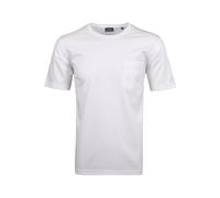 RAGMAN Softknit Regular Fit T-Shirt Rundhals weiss, Einfarbig