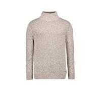 RAGMAN Stehkragenpullover Herren Slim Fit Baumwolle beige, M