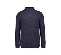 RAGMAN Stehkragenpullover Herren Slim Fit Baumwolle blau, XL