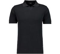 Strick-Pullover Kurzarm, Resortkragen schwarz - Gr. - 3XL