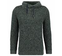 RAGMAN Herren Strick-Pullover mit Maseltov-Kragen Dunkelgrün-393, L
