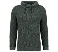RAGMAN Herren Strick-Pullover mit speziellem Kragen Dunkelgrün-393, XL
