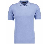 RAGMAN - Strick-Pullover Resort-Kragen, kurzarm Hellblau - Gr. - 3XL