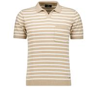 Poloshirt RAGMAN, Herren, Gr. XL, beige, 70% Baumwolle 30% Leinen, casual, regular fit, ohne Ausschnitt, Kurzarm, Shirts (87551931-XL) beige