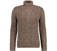 RAGMAN Slim Fit Pullover braun, Gemustert