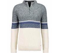 RAGMAN Regular Fit Strickpullover Stehkragenbeige, Gestreift