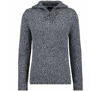 RAGMAN - Strickpullover mit Troyer-Kragen asphalt - Gr. - XL