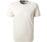 Ragman Herren Pima-T-Shirt Rundhals mit Bündchen, Regular Fit, Kurzarm, Ecru L