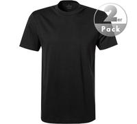 Ragman Herren Doppelpack - 2 T-Shirts mit Rundhals, Schwarz, 4XL