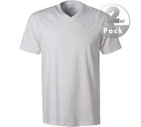 RAGMAN Shirt weiss im Doppelpack V-Neck, XXL