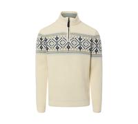 RAGMAN Regular Fit Norwegerpullover mit Troyer-Kragen in Offwhite, Größe XXXL