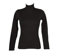 RAGNO Rollkragenpullover Radfahrerin Langarm Shirt Frau Bio Baumwolle Artikel D274AK Bio Cotton Dolcevita, 020 Nero, 2 - SECONDA