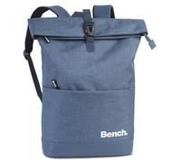 Ragusa-Trade Bench Classic Rolltop Rucksack für Damen & Herren, Daypack, Backpack, 47 x 30 x 14 cm, 19 L Volumen, Denim Blau