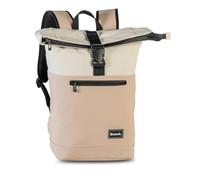 Ragusa-Trade Bench Hydro Rolltop Rucksack Damen & Herren, Daypack, Backpack, 47/56 x 38 x 13 cm, 20 L Volumen, graubraun/sand