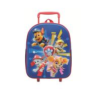Ragusa-Trade Paw Patrol Chase Marshall Skye Kinder Trolley Kinderkoffer Weichgepäck Polyester 35,5 x 25 x 16 cm - verstellbare und fixierbare Teleskopstange, blau