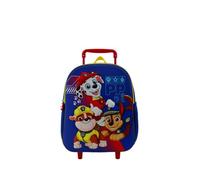 Ragusa-Trade Paw Patrol Chase Marshall Skye Kinder Trolley Kinderkoffer Weichgepäck Polyester 35,5 x 25 x 16 cm - verstellbare und fixierbare Teleskopstange, blau