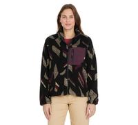 Fleecejacke RAGWEAR "ALARIS", Damen, Gr. XL, schwarz, Fleece, Obermaterial: 100% Polyester, bedruckt, figurumspielend hüftlang, Rundhals, elastischer Bund, Jacken Fleecejacke (65783417-XL) schwarz