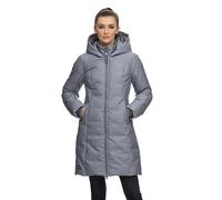 Ragwear AMARRI Damen Frauen Mantel,Parka,Steppmantel,lange Jacke,Stehkragen,wasserdicht,Blau,L