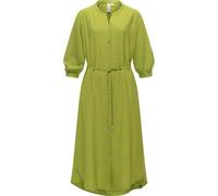 Blusenkleid RAGWEAR "Trea Dress", Damen, Gr. XL (42), Normalgrößen, 3/4 Arm, grün (hellgrün), Material: 85% Viskose, 15% Polyamid, tailliert ca. Mitte Wade, Rundhals, Ärmel mit Ärmelschlitz normaler S