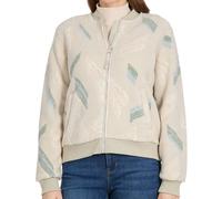 Fleecejacke RAGWEAR "CAIRRO PRINT", Damen, Gr. L, bone, Fleece, Obermaterial: 100% Polyester, gemustert, Basic hüftlang, Rundhals, Jacken Fleecejacke (23130146-L) bone
