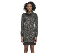 Ragwear Chloe Dress Damen Frauen Langarmkleid,Kleid,Freizeitkleid,Sweatkleid,Sweatshirt-Kleid,Winterkleid,Stehkragen,Grün,M