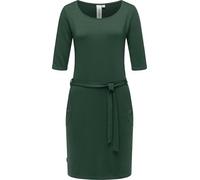 Ragwear Damen 3/4-Arm Kleid Midikleid Elegantes Blusenkleid mit Taillenband Kenisha XS-XXL