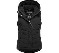 Steppweste RAGWEAR "Hesty", Damen, Gr. 5XL (50), schwarz (nero), Außenmaterial: 100% Polyester. Innenfutter: 100% Polyester. Wattierung: 100% Polyester, tailliert Po-bedeckend, hoch geschlossener Auss
