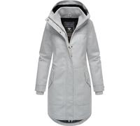 Ragwear Damen atmungsaktiver langer Wintermantel in Wollmantel-Optik warme Winterjacke Jannisa Coat YOUMODO Ash Gr. XS