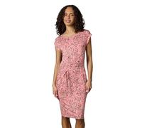 Sommerkleid RAGWEAR "Taggien Print", Damen, Gr. XL (42), Normalgrößen, rosa (pink), Material: 95% Viskose, 5% Elasthan, figurumspielend knielang, Rundhals, Ärmel ohne Ärmelschlitz, Kleider Sommerkleid
