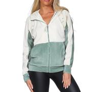 Ragwear Damen Cord Jacke Freizeitjacke mit Kapuze Colour-Block Colbien Cordy