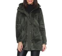 Ragwear Damen Cord-Kurzmantel lange Cordjacke mit Kapuze Cousy Bonded