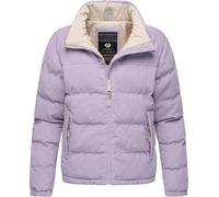 Ragwear Damen Cordjacke Übergangsjacke aus Kord mit hohem Kragen Uxia Lavender Gr. XL