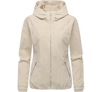 Ragwear Damen Cordjacke Übergangsjacke aus Kord mit Kapuze Dizzie Cordy YOUMODO Ecru Gr. M
