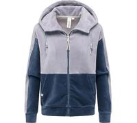 Ragwear Damen Cordjacke Übergangsjacke aus weichem Kord Plüschjacke mit Samt-Haptik Colbien Cordy Indigo Blue Gr. XL