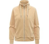 Ragwear Damen Cordjacke weiche Sweatjacke Übergangsjacke in Samt-Haptik Ronette Cordy XS-3XL
