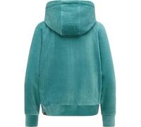 Ragwear Damen Cordjacke weiche Sweatjacke Zip-Hoodie Übergangsjacke aus weichem Kord in Samt-Haptik Corduly Cordy Teal Green26 Gr. M