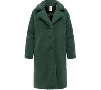 Ragwear Damen eleganter Teddy-Fleecemantel warme lange Übergangsjacke Tedyco YOUMODO Pine Green Gr. XS