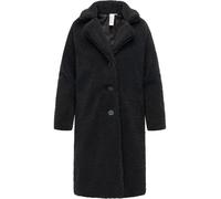 Ragwear Fellimitatmantel Damen schwarz, XXL
