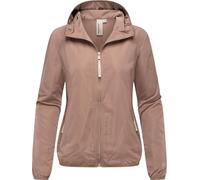 Outdoorjacke RAGWEAR "Vinzie C", Damen, Gr. S (36), lila (mauve), 100% Polyester, casual, lässig geschnitten hüftlang, hoch geschlossener Ausschnitt, Langarm Ärmel ohne Ärmelschlitz elastischer Bund m