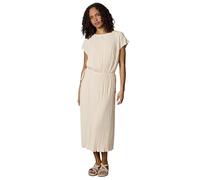 Plisseekleid RAGWEAR "Galit YOUMODO", Damen, Gr. XXL (44), Normalgrößen, ecru, Material: 65% Polyester, 35% Viskose, loose fit ca. Mitte Wade, ohne Ausschnitt, Fledermausärmel, Kleider, Lockeres Pliss