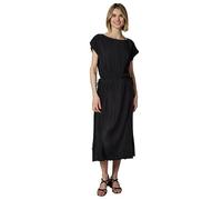Plisseekleid RAGWEAR "Galit YOUMODO", Damen, Gr. M (38), Normalgrößen, schwarz, Material: 65% Polyester, 35% Viskose, figurumspielend ca. Mitte Wade, ohne Ausschnitt, Fledermausärmel, Kleider, Lockere