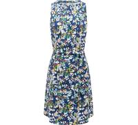 Ragwear Damen festliches Sommerkleid leichtes Minikleid mit Rüschenkragen Isalie Print Night Blue Gr. M