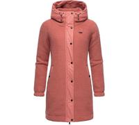 Ragwear Damen Fleecejacke kurze Teddyfleece-Jacke warm mit Kapuze Cousy Old Pink24 Gr. M