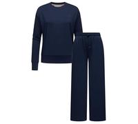 Ragwear Damen Freizeitanzug Zweiteiler-Jogginganzug bestehend aus langer Hose und Pullover Lounge Set Delje YOUMODO Navy Gr. XL