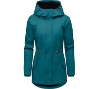 Ragwear Damen gefütterte wasserdichte Winterjacke mit Kapuze Monadis Rainy Warm Ocean Green Gr. XL