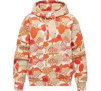 Ragwear Damen Hoodie gemütlicher Pullover mit Verstellbarer Kapuze Pirita Print Ecru Gr. XXL